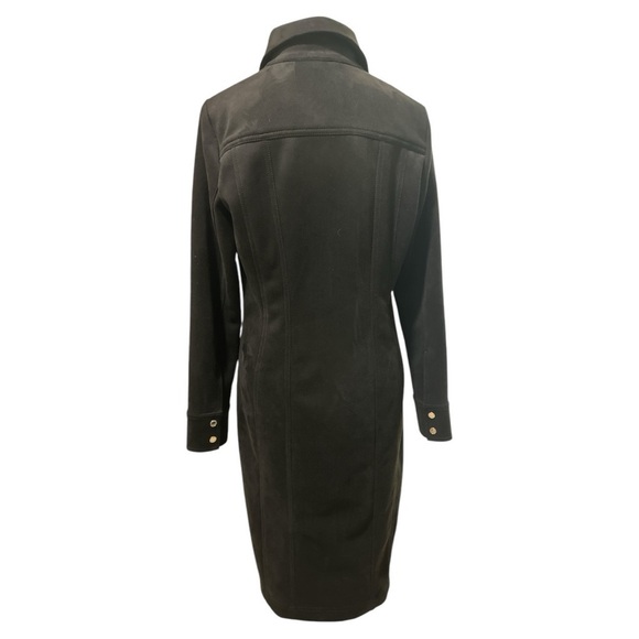 White House Black Market Vegan Suede Shirtdress Size 6 NWT - Picture 8 of 12